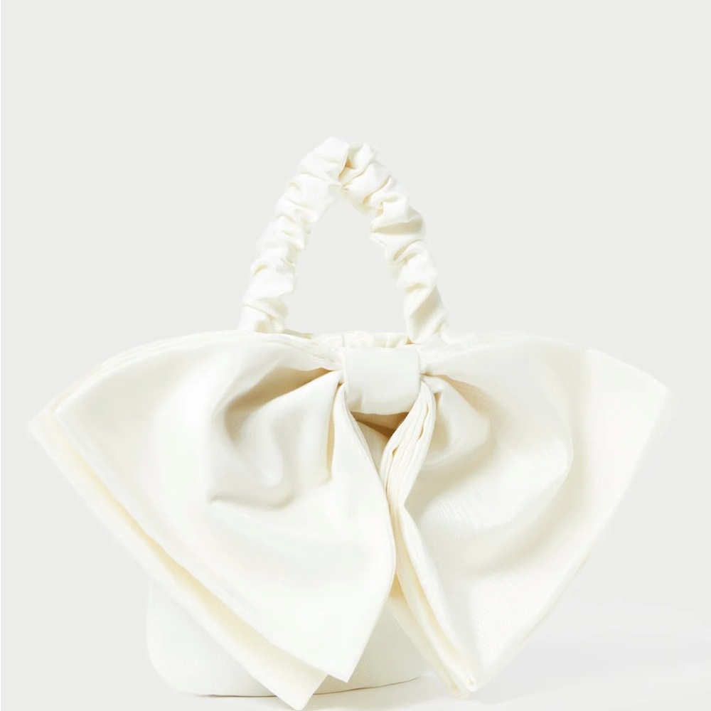 Sierra Cream Mini Bow Clutch - Loeffler Randall - used once!